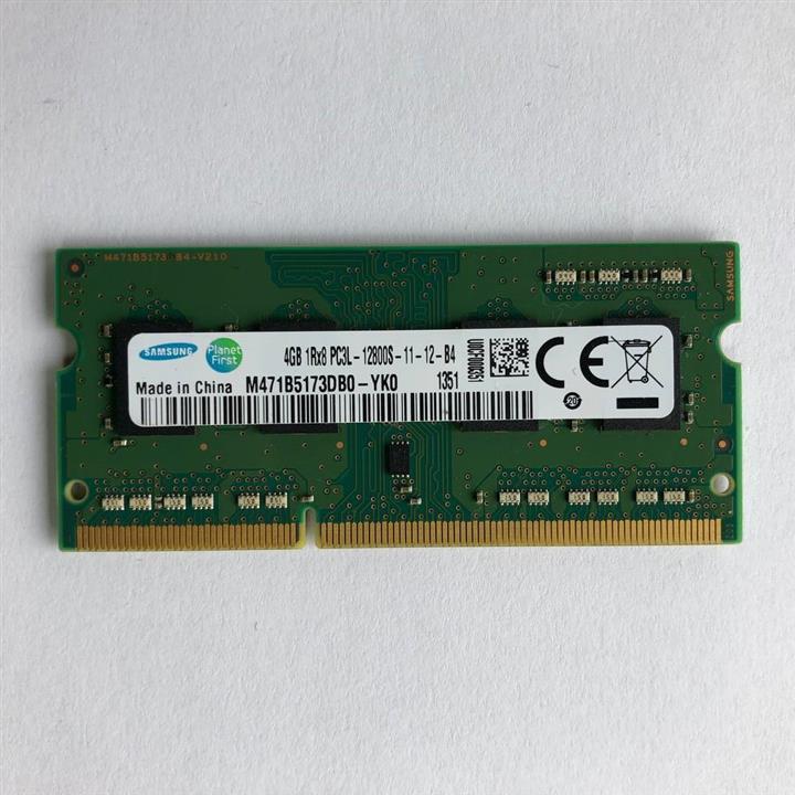 رم لپ تاپ DDR3L تک کاناله 1600 مگاهرتز سامسونگ مدل PC3L-12800 ظرفیت 4 گیگابایت
